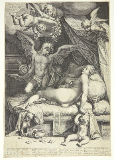 Amor og Psyche af Jacob Matham