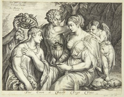 Ceres, Bacchus og Venus af Jacob Matham