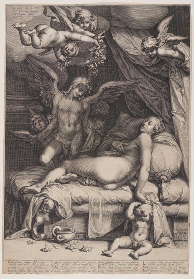 Amor og Psyke af Jacob Matham