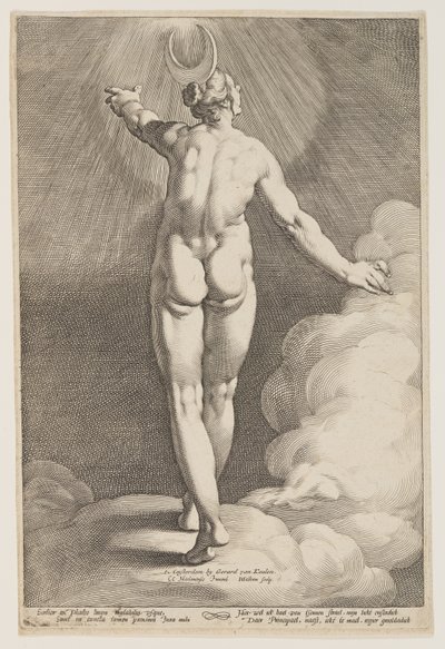 Diana i skyerne af Jacob Matham