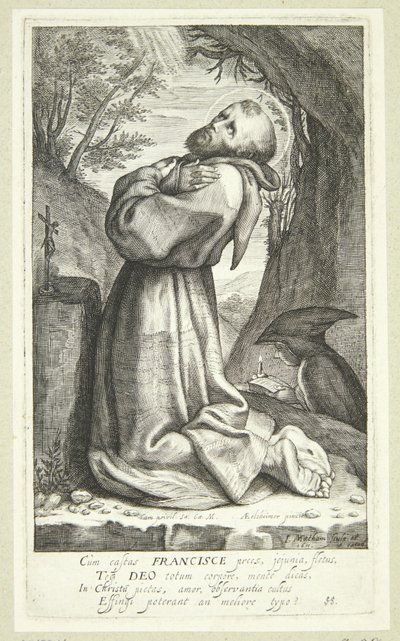 Frans af Assisi af Jacob Matham
