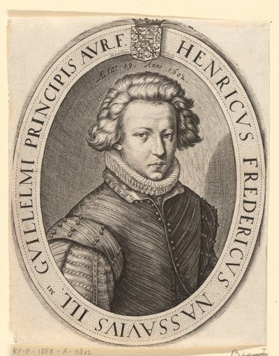 Frederik Henrik, prins af Oranien i 1602 af Jacob Matham