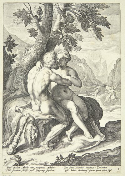 Hercules og Dejanira af Jacob Matham