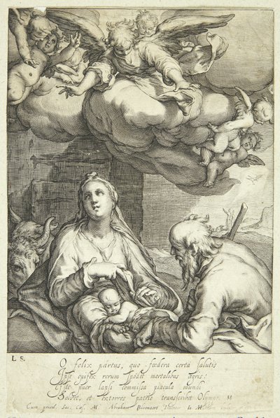 Jesu fødsel af Jacob Matham