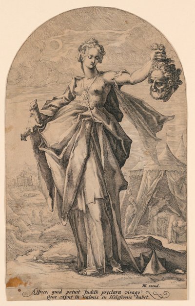 Judith, fra serien "Det Gamle Testamentes Helte" af Jacob Matham