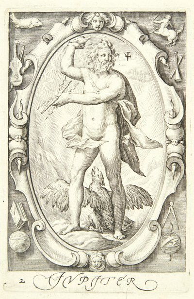 Jupiter af Jacob Matham