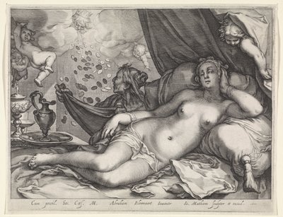 Jupiter og Danaë af Jacob Matham