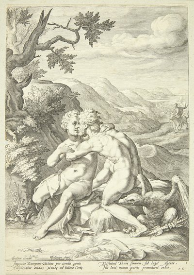 Jupiter og Europa af Jacob Matham