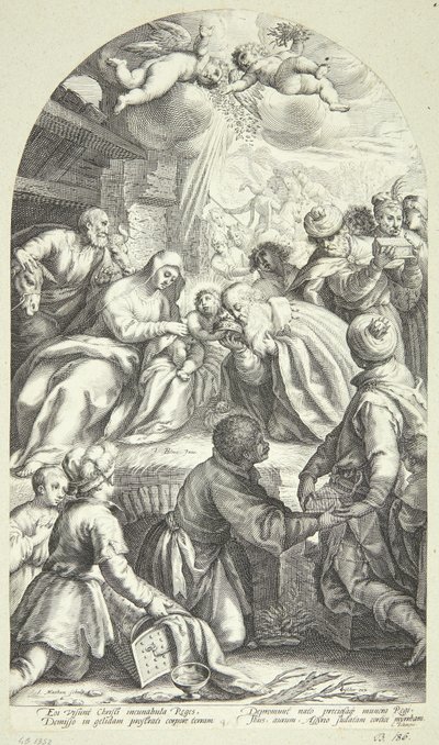 Kongernes tilbedelse af Jacob Matham