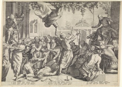 Marcus redder en slave fra hans tortur af Jacob Matham
