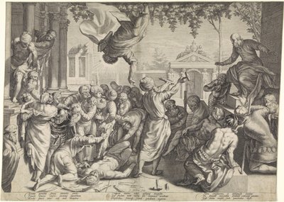 Marcus redder en slave fra hans tortur af Jacob Matham