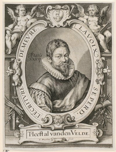 Portræt af Jan van de Velde den Ældre af Jacob Matham