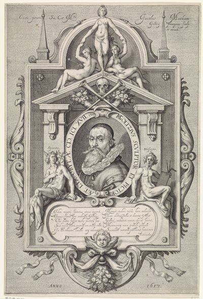 Portræt af Hendrick Goltzius af Jacob Matham