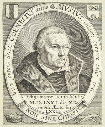 Portræt af Cornelis Musius af Jacob Matham