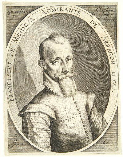 Portræt af Francisco Mendoza af Jacob Matham