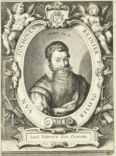 Portræt af Reinier Olivier van Sonhoven af Jacob Matham
