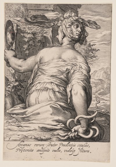 Forsigtighed, fra De syv dyder af Jacob Matham