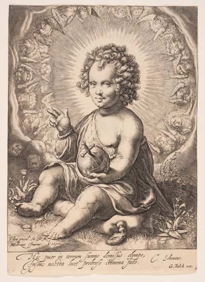 Salvator Mundi af Jacob Matham