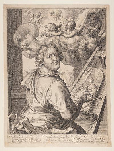 Lukas maler jomfruen af Jacob Matham