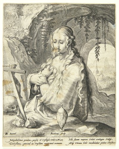 Sankt Maria Magdalene angrende af Jacob Matham