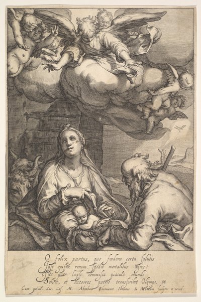 Fødselen. af Jacob Matham