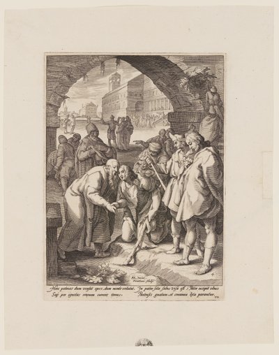 Den fortabte søns hjemkomst, fra Historien om den fortabte søn af Jacob Matham