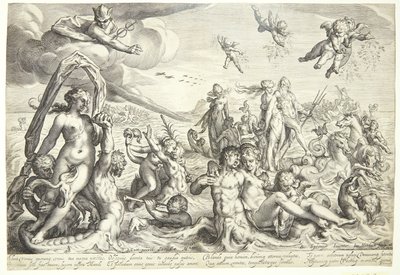Neptuns og Thetis triumf af Jacob Matham