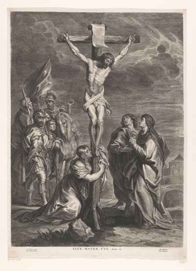 Kristus på korset Ecce mater tua (titel på objekt) af Jacob Neefs