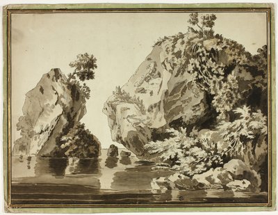 Sten og vand af Jacob Philipp Hackert