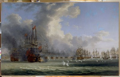 Slaget ved Chesma (Tyrkiet). Begyndelsen af ​​kampene den 5. juli 1770 (Slaget ved Chesma. Begyndelsen af ​​kampen den 5. juli 1770). Efter Orlovs oprør (1769) og forløberen for den græske uafhængighedskrig (1821-1829), kæmpede den russiske flåde af Jacob Philippe Hackert