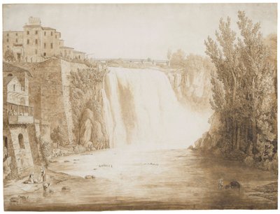 Det store vandfald i Isola del Liri, 1793 af Jacob Philippe Hackert