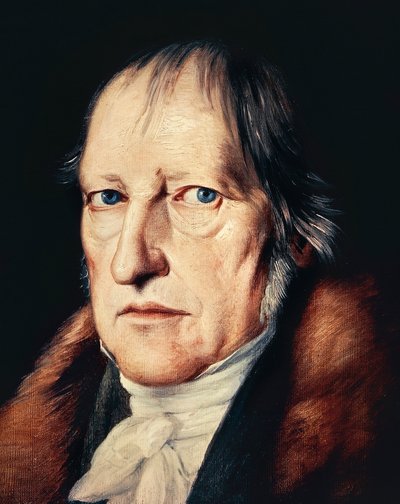 Portræt af Georg Wilhelm Friedrich Hegel af Jacob Schlesinger