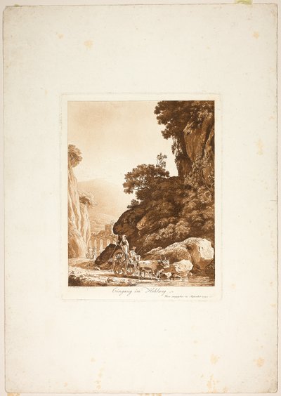 Indgang til det smalle pas af Jacob Wilhelm Mechau