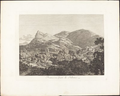 Francesco uden for Subiacao af Jacob Wilhelm Mechau