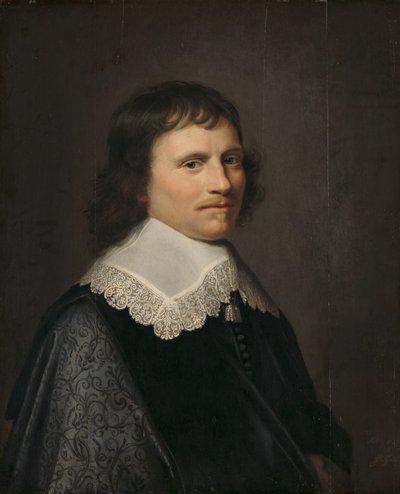 Portræt af en mand, menes at være Salomon van Schoonhoven (1617-1653), lordløjtnant af Putten af Jacob Willemsz. Delff (II)