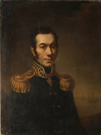 Portræt af forfatteren Platon Yakovlevich Gamaleya 1766-1817, 1821 af Jacob Zalessky