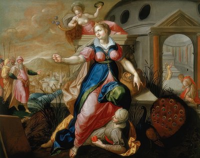 De syv dødssynder: stolthed. Omkring 1570-75 af Jacob de Backer