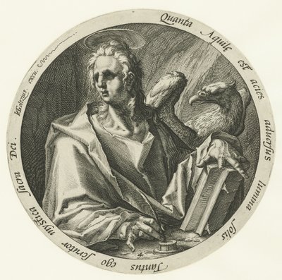 Evangelist Johannes De fire evangelister (serietitel) af Jacob de Gheyn (II) (attributed to)