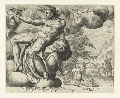 Elementet af luft Aer (titel på objekt) De fire elementer (serietitel) af Jacob de Gheyn (II) (attributed to)