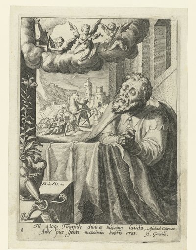 Paulus som en angrende synder Otte angrende syndere fra Det Gamle og Nye Testamente (serietitel) af Jacob de Gheyn (II) (workshop of)