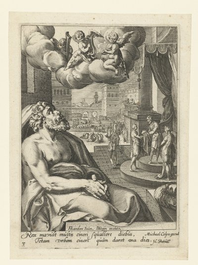 Salomon som en angrende synder Otte angrende syndere fra Det Gamle og Nye Testamente (serietitel) af Jacob de Gheyn (II) (workshop of)