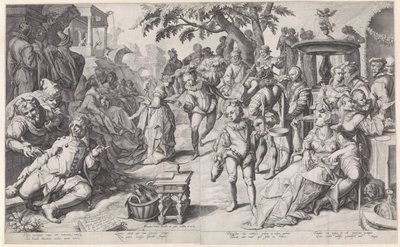 Den fortabte søn spilder sine penge af Jacob de Gheyn (II)