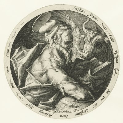 Evangelist Luke De fire evangelister (serietitel) af Jacob de Gheyn (II)