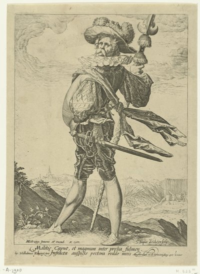 Oberst Officerer og soldater (serietitel) af Jacob de Gheyn (II)