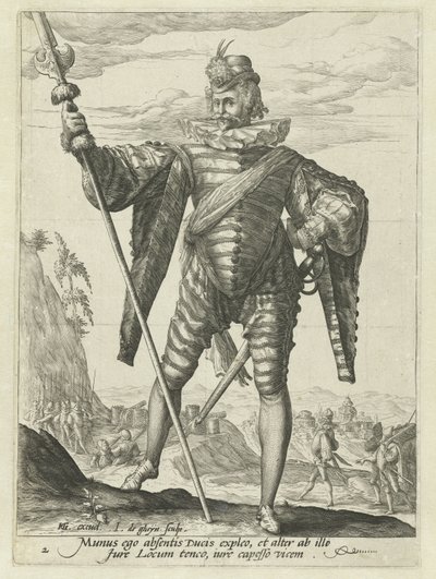 oberstløjtnant Officerer og soldater (serietitel) af Jacob de Gheyn (II)