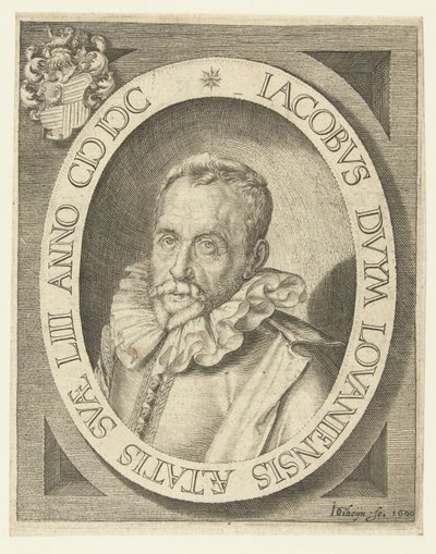 Portræt af Jacobus Duym i en alder af 53 år af Jacob de Gheyn (II)