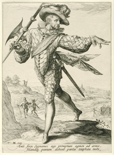 Sergent Officerer og soldater (serietitel) af Jacob de Gheyn (II)