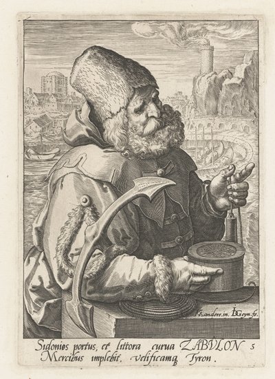Stamfader Zebulon Israels forfædre (serietitel) De tolv sønner af Jakob (serietitel) af Jacob de Gheyn (II)