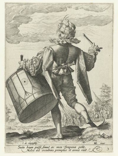 Trommeslager Officerer og soldater (serietitel) af Jacob de Gheyn (II)