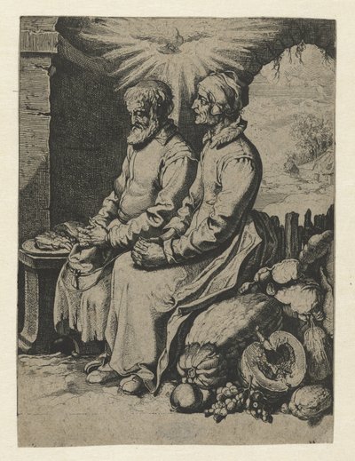Gammelt par beder ro i sindet paer af Jacob de Gheyn (III) (attributed to)